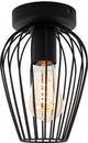 Lampada da soffitto Eglo newtown - e27 - ø 16 cm - nera