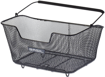 Basil Base M - cestino per biciclette - sul retro - nero