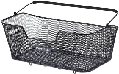 Basil Base XL - Canasta de bicicleta - En la parte posterior - Negro