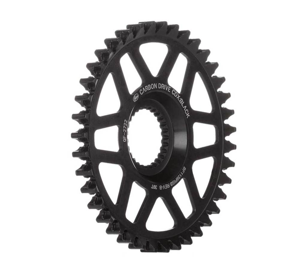 Gates Gear CDX 39T Fin Line Pinion Chromoly Black