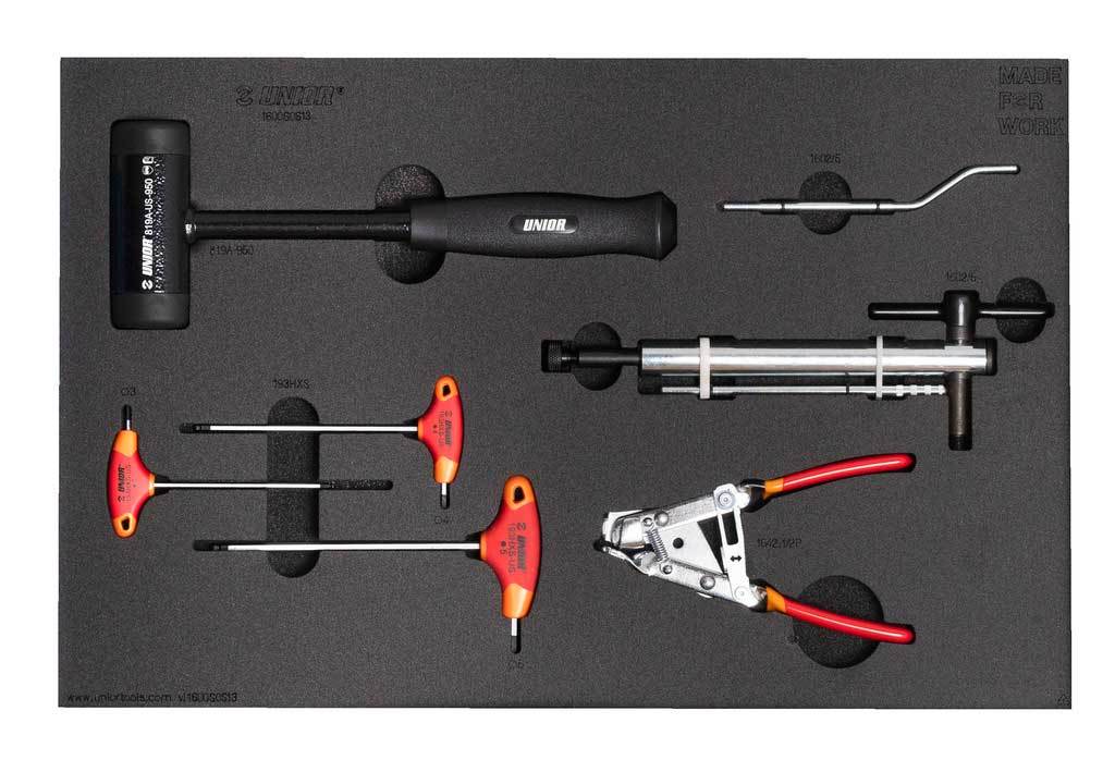 Unior gereedschap inlay gereedschapwagen