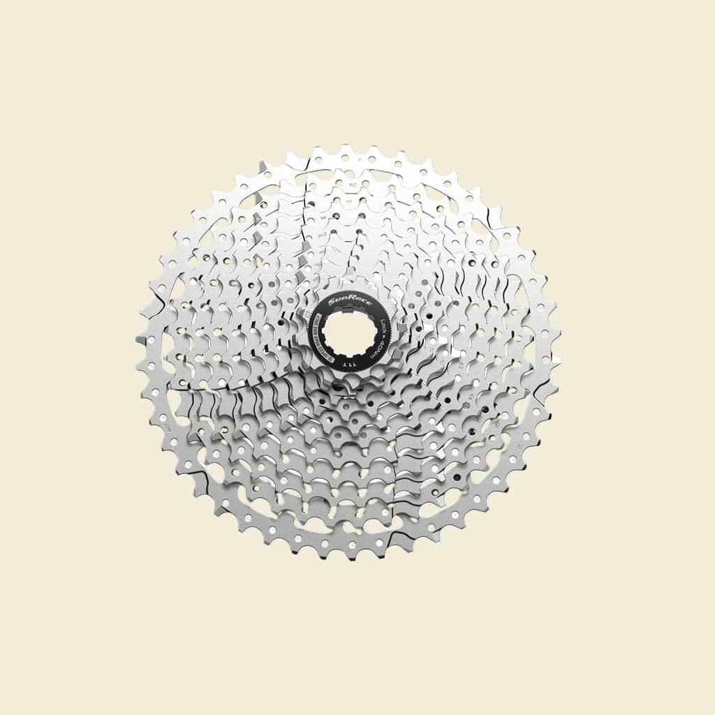 Spanninga sunrace cassette csrz800 12v 11-46t zilver