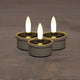 Anna's Collection - Juego de 3 velas solares de color arena