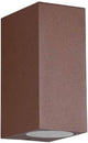 Trio roya - wandlamp - roestkleur - excl. 2x gu10 4,9 w - verlichting omhoog en omlaag - buitenverlichting - ip44