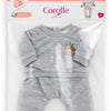 Tuta da jogging Corolle grigia piccolo esploratore - 36 cm