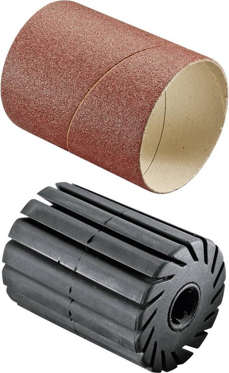 Set albero di montaggio e manicotti abrasivi Bosch 60 mm 80 per PRR 250 es...