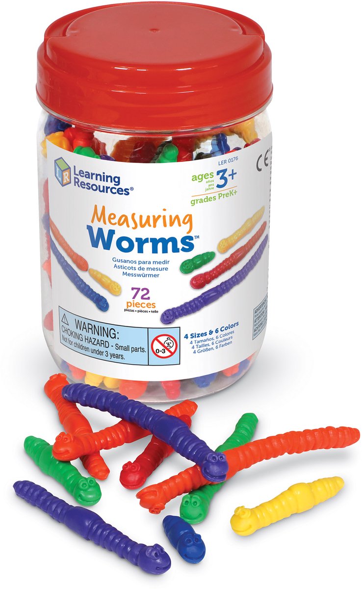 Learning resources measuring worms™ (set van 72) - 1+