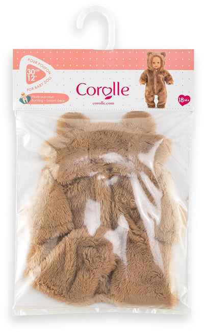 Mono con oso pardo y banderines Corolle - 30 cm