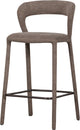 Silla de bar Woood noble - tejido - taupe - 95x48x52