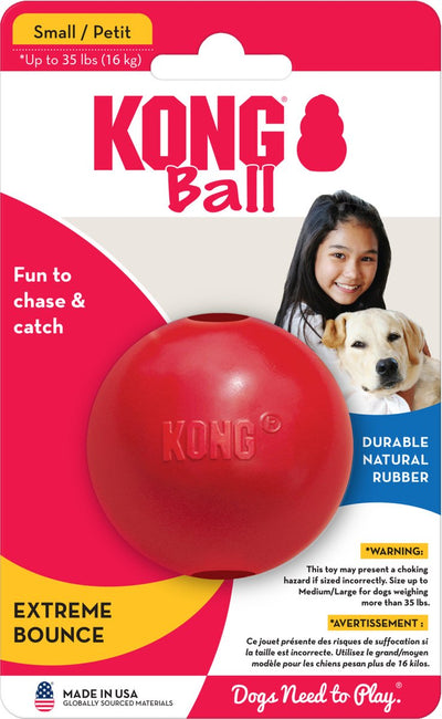 Palla Kong piccola 1 pz - palla - 168 mm x 110 mm x 51 mm - rossa