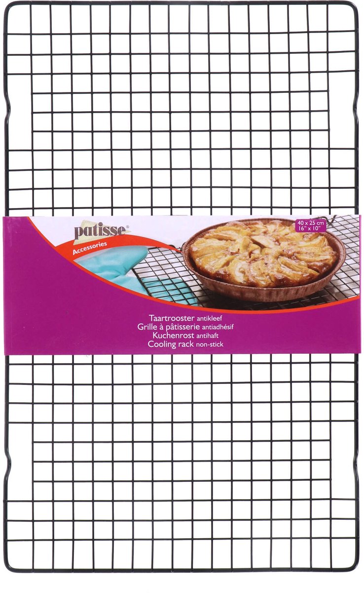 Rejilla para tarta Patisse 40 x 25 cm antiadherente | 2 piezas