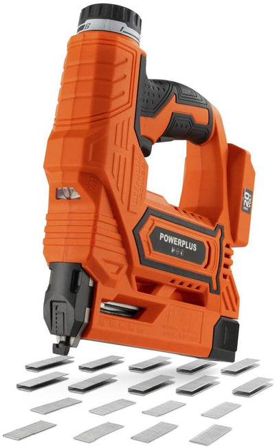 Powerplus dual power non chiodatrice powdp70100 - 20v - escl. batteria e caricabatterie