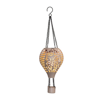 Mongolfiera solare a led della collezione Anna sabbia 12,7x38cm