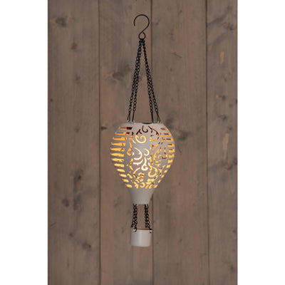 Mongolfiera solare a led della collezione Anna sabbia 12,7x38cm