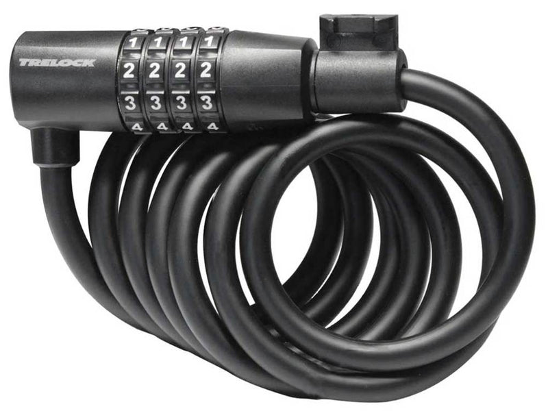 Trelock sk108 spiraalkabelslot code 180 8mm zwart