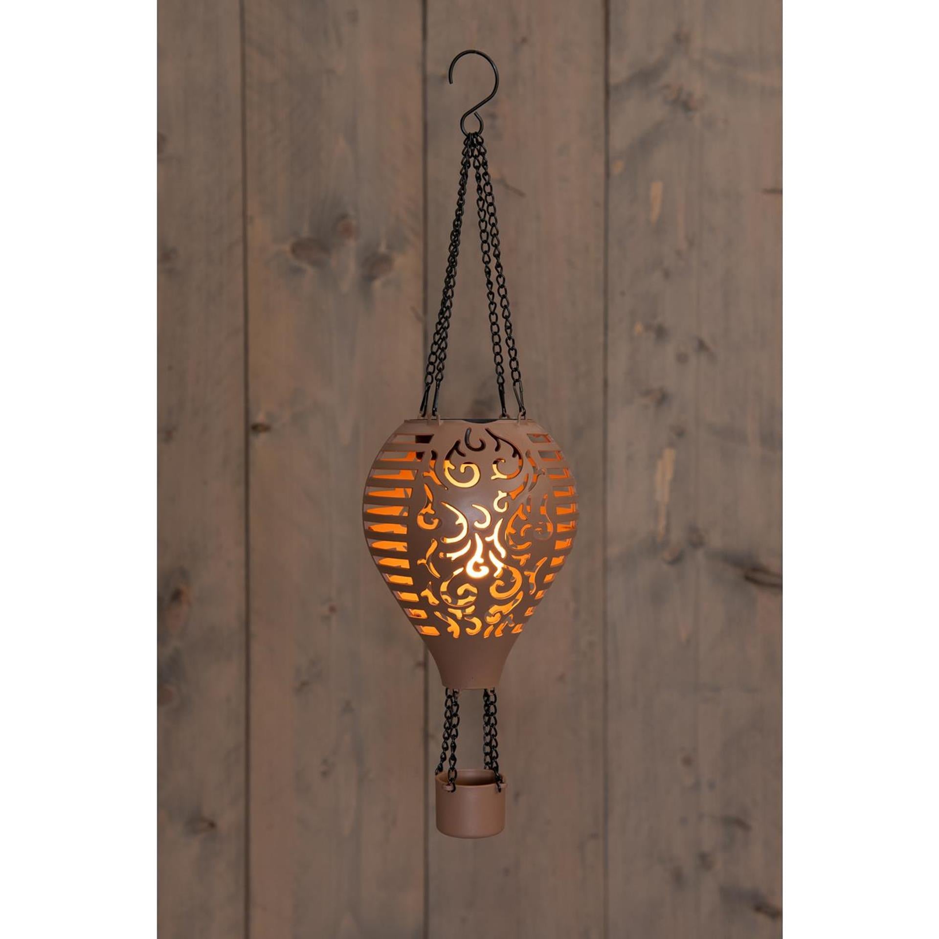 Mongolfiera solare a led della collezione Anna terra 12,7x38cm