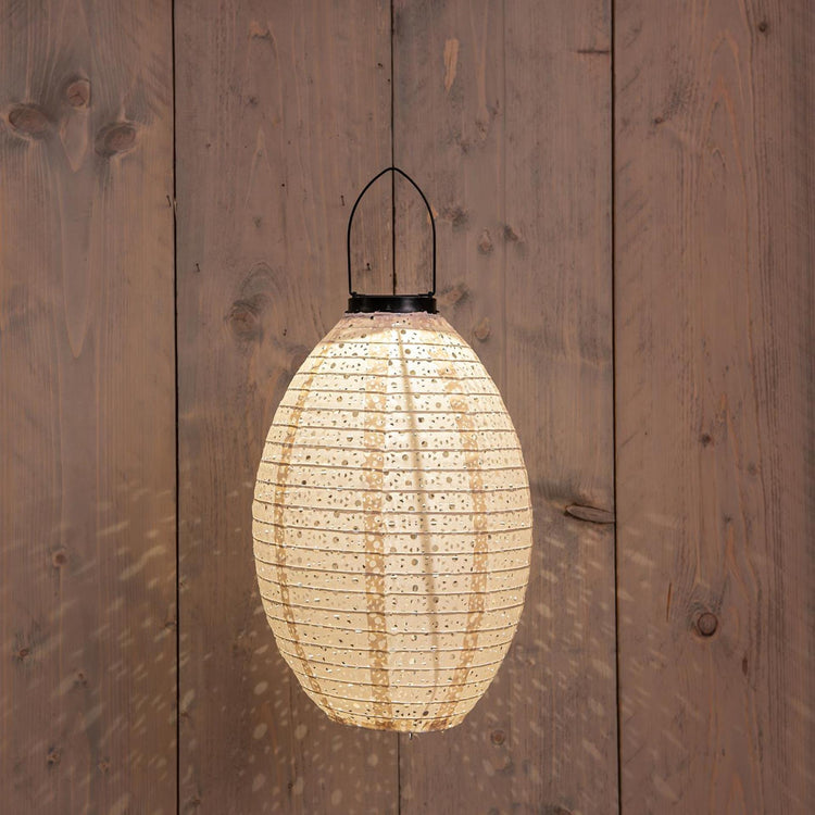 Anna's collection solar lampion marrakesh zand 22x32cm