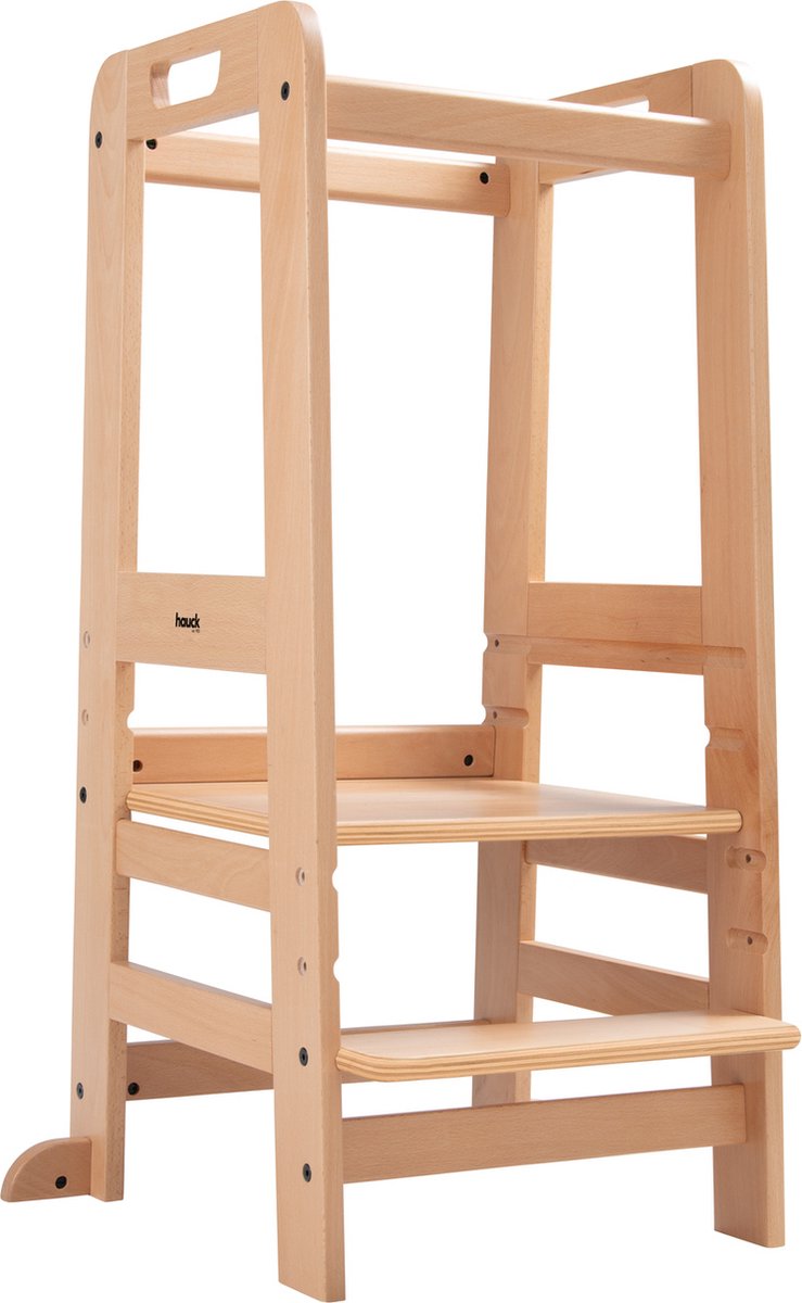 Hauck learn n explore - learning tower - stepping stone - FSC® mix certified beech wood - natural