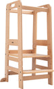 Hauck learn n explore - learning tower - stepping stone - FSC® mix certified beech wood - natural