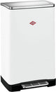 Wesco big double boy afvalscheider | 36 liter | duo pedaalemmer (2x18 liter) | metaal - mat wit | prullenbak