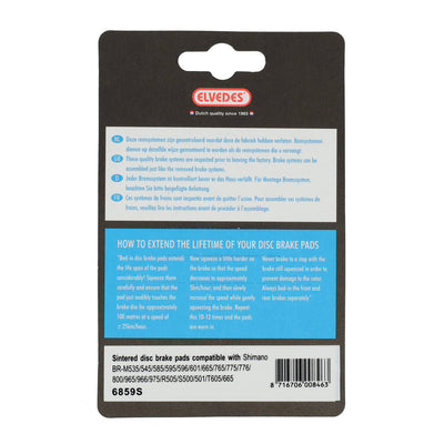 Disco Block Block Set Elvedes Shimano Trp Dash - Sinterato (1 coppia)
