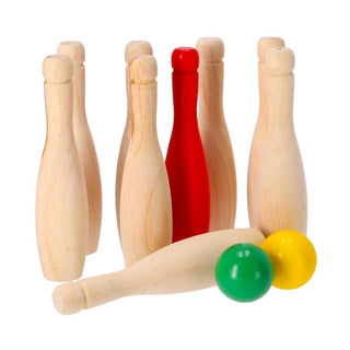 Alert outdoor bowling set hout