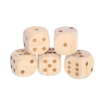Alerta de dados al aire libre Set XL Wood Completo con bloqueo de puntaje