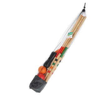 Alert outdoor croquet hout xl 75 cm met handig opbergnet