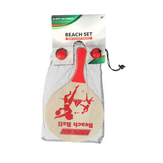 Alert outdoor beachball set hout deluxe | 2 stuks