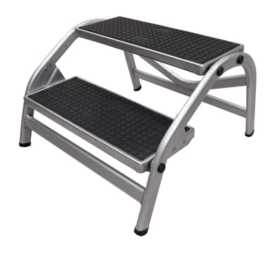Escalón doble Darwin XL de aluminio con escalones extra anchos
