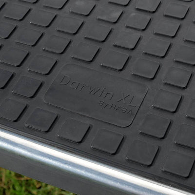 Escalón doble Darwin XL de aluminio con escalones extra anchos