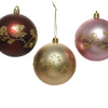 Decoris bolas de Navidad mezclan 12 piezas dorado, rojo y rosa