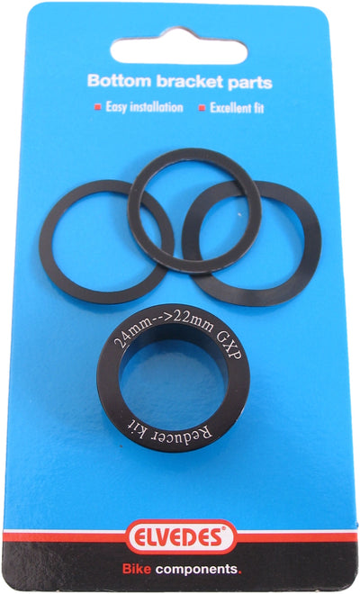 Set di riduzioni Elvedes - adattatore movimento centrale da 24 mm a 22 mm GXP (4 pezzi)