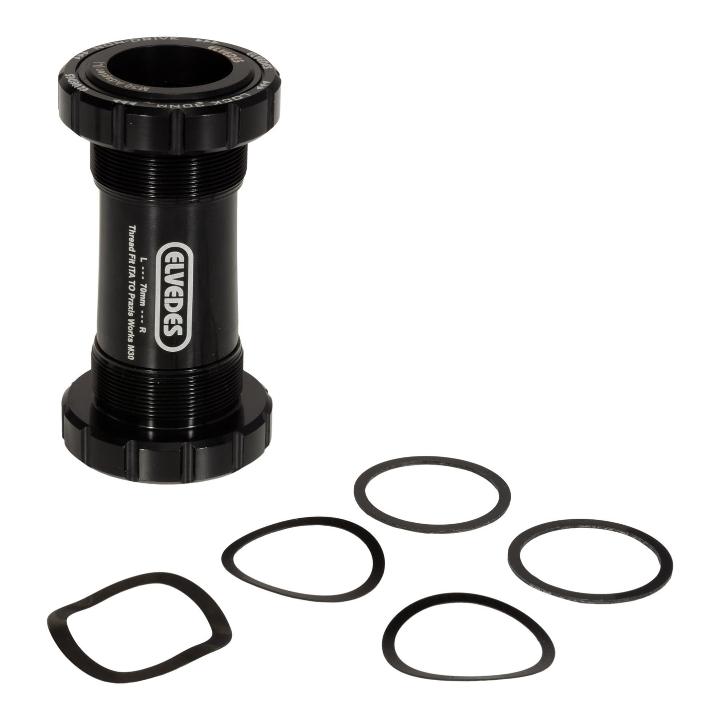 Elvedes Bottom Bracket Hilt Fit ITA para la carretera 70 mm