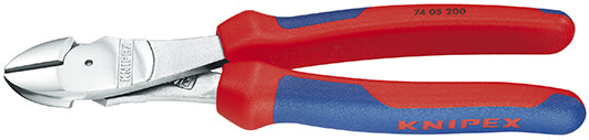 Pinza da taglio Knipex Power cromata con manici multicomponente 200 mm - 7405200