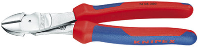 Knipex kracht-zijsnijtang verchroomd met meer-componentengrepen 180 mm - 7405180