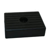 Cojín de goma para remolque de barco 130x100mm negro