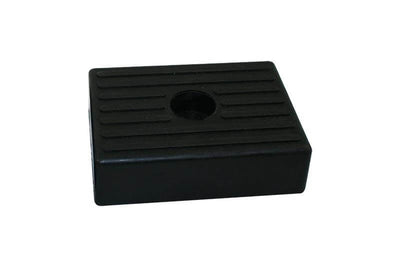 Cojín de goma para remolque de barco 130x100mm negro