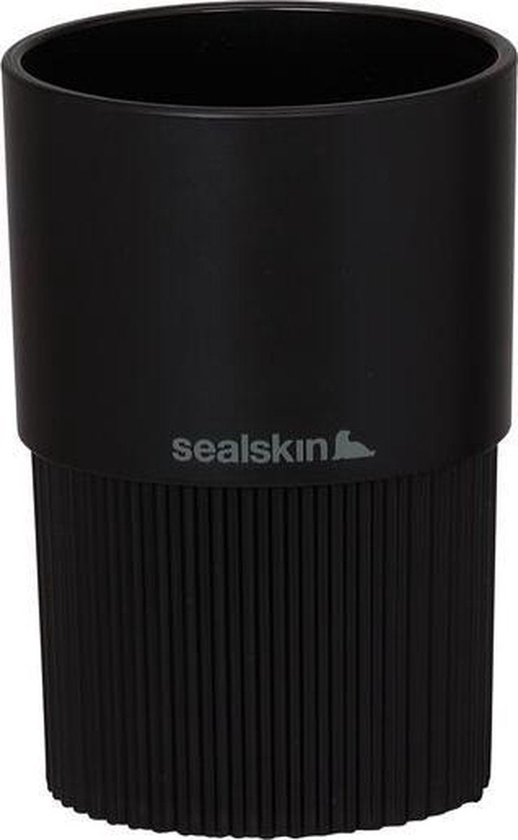 Sealskin valiente vaso para cepillo de dientes independiente - negro