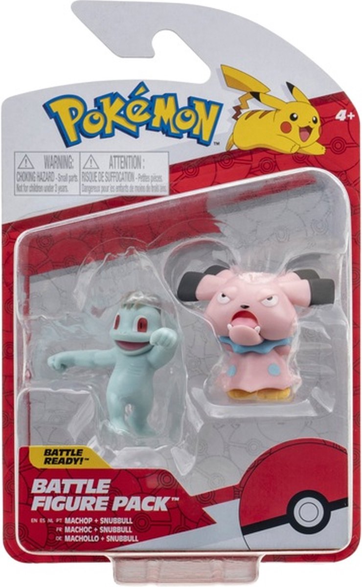 Pack de figuras de batalla Pokémon macho snubbull - 5 cm de altura - colecciónalas todas