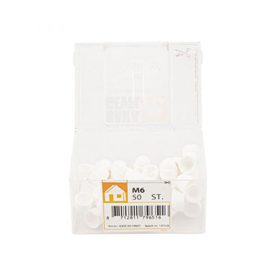 Cubierta del capó Moer M6 Tina de plástico blanco 50 PC.