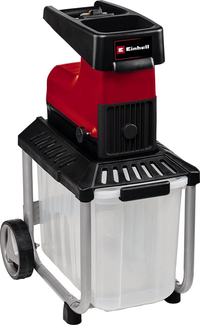 Picadora eléctrica Einhell GC-RS 60 CB - 2300 W - máx. espesor de rama: ø45 mm - 92 dB - rodillo de corte - caja recolectora de 60 l