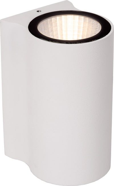 Lucide akra - lampada da parete interno esterno - led - 1x6w 2700k - ip54 - bianco