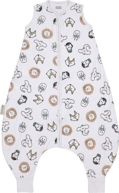 Meyco baby animal baby summer sleep overall jumper - multicolour - 80cm - 0.5 tog