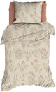 Romanette farini dekbedovertrek - eenpersoons - 140x200 220 cm - beige