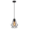 HomeStyle Pro Homestyle MK012-B Lámpara colgante industrial de 19x22 CM Black Metal