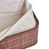 HomeStyle Pro Homestyle Bamboo Cestas de almacenamiento 3 piezas Brown White