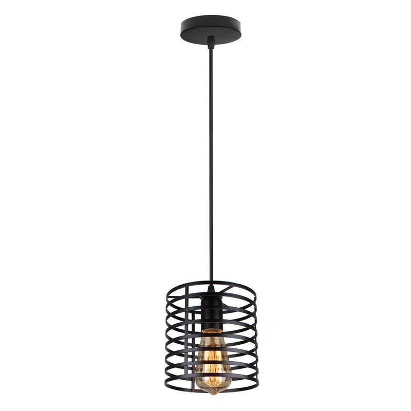 HomeStyle Pro Homestyle MK014-B Lámpara de colgación industrial 16x19 CM Black Metal