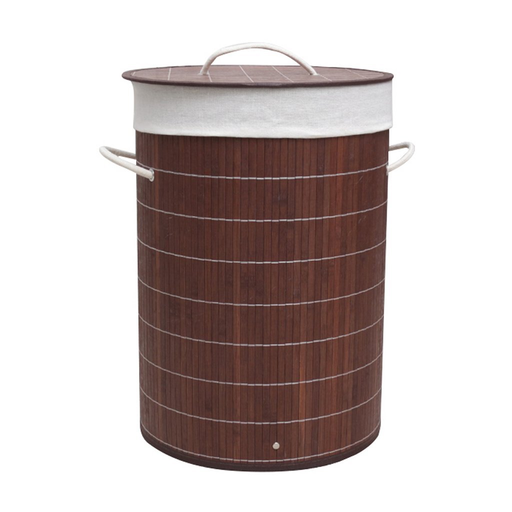 HomeStyle Pro Homestyle Round Round Bamboo Bamboo Lavandry Basking 35x50 cm Brown Blanco
