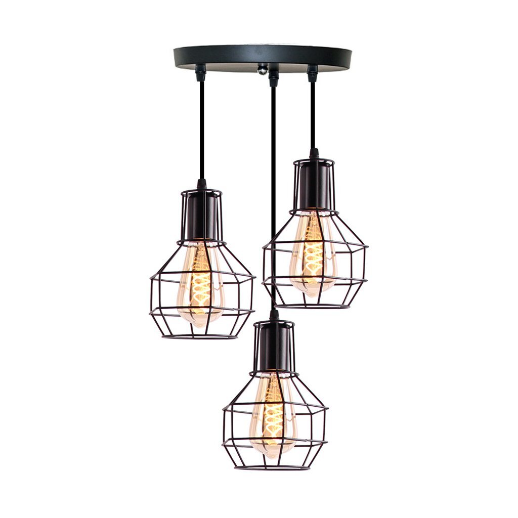 HomeStyle Pro Homestyle MK021-B Lámparas colgantes industriales black metal